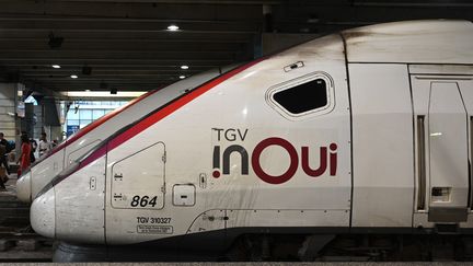 Un train en gare de Paris-Montparnasse, le 13 septembre 2020.&nbsp; (ESTELLE RUIZ / HANS LUCAS / AFP)