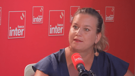 Mathilde Panot, présidente du groupe La France insoumise à l'Assemblée nationale, invitée de France Inter, le 21 août 2024. (FRANCE INTER / RADIO FRANCE)