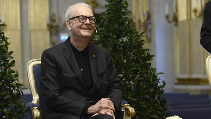 Le prix Nobel de litt&eacute;rature Patrick Modiano, le 6 d&eacute;cembre 2014 &agrave; Stockholm (Su&egrave;de). (MAJA SUSLIN / TT NEWS AGENCY / AFP)