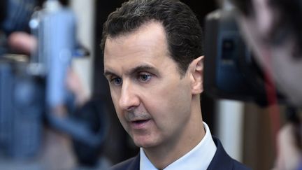 Le président syrien Bachar Al-Assad, à Damas, la capitale syrienne, le 9 janvier 2017. (SANA / AFP)