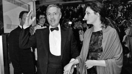 Michel Serrault avec sa fille Nathalie en mai 1981 au 34ème Festival de Cannes 
 (RALPH GATTI / AFP)