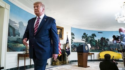 Donald Trump quittant le bureau ovale, le 9 septembre 2020 à la Maison Blanche, Washington, Etats-Unis. (POOL / GETTY IMAGES NORTH AMERICA / AFP)