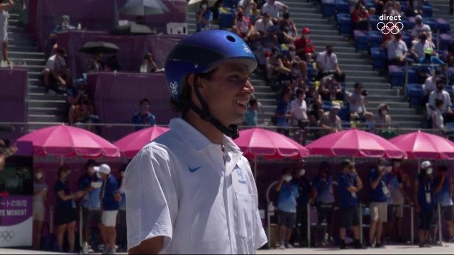 Pas de médaille pour le skateur tricolore Vincent Matheron en Park ! Il n'est pas parvenu à terminer un seul de ses trois runs en finale.