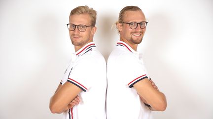 Les jumeaux Guillaume et Thibaud Turlan ont qualifié le 4 sans barreur pour les Jeux olympiques de Paris 2024. (© Eric Marie / FF Aviron)