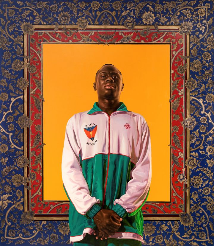 "Idrissa NDiaye" (2012), de Kehinde Wiley. (KEHINDE WILEY)