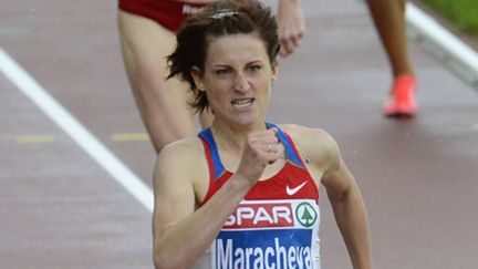 La Russe Irina Maracheva lors de sa médaille d'argent du 800m à l'Euro-2012