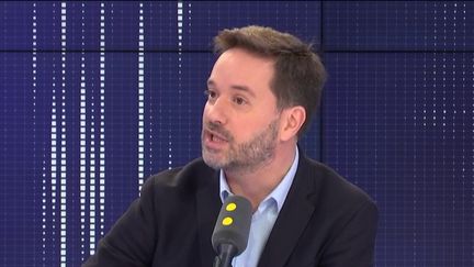 Lionel Causse,&nbsp;député La République en marche des Landes, "ambassadeur de la réforme des retraites" pour la majorité présidentielle, vendredi 27 décembre sur franceinfo. (FRANCEINFO / RADIOFRANCE)