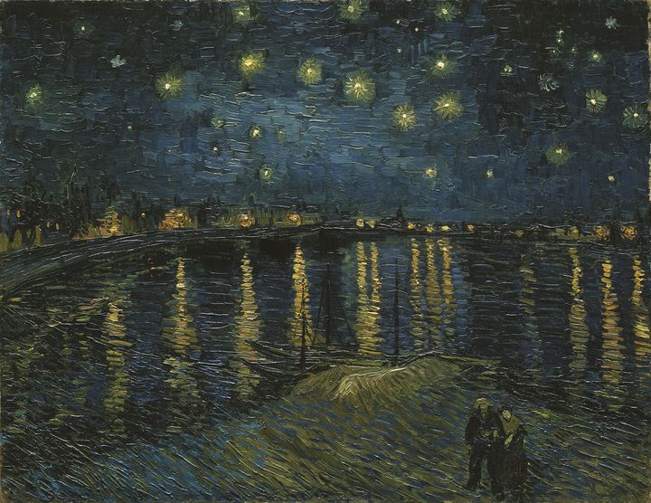 "La Nuit étoilée" de Vincent van Gogh (1888), huile sur toile, donation sous réserve d'usufruit M. et Mme Robert Kahn-Sriber en souvenir de M. et Mme Fernand Moch, 1975, musée d'Orsay (Paris). Ce tableau sera exposé à Arles. (MUSEE D'ORSAY / RMN-GRAND PALAIS / PATRICK SCHMIDT)
