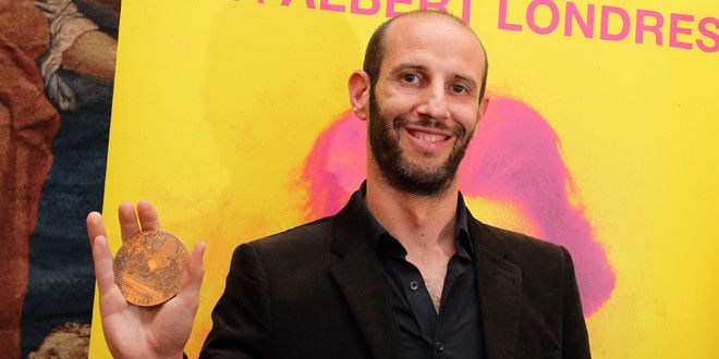 Philippe Pujol, journaliste à la Marseillaise, Prix Albert Londres 2014.
 (Nicolas Tucat / AFP)