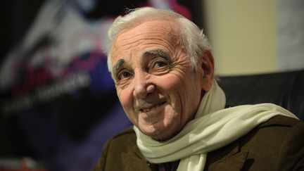 Le chanteur Charles Aznavour le 6 avril 2012 &agrave; New York. (STAN HONDA / AFP)