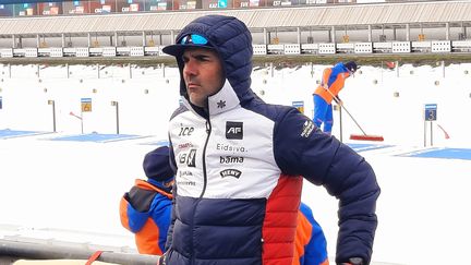 Siegfried Mazet l'entraîneur français du biathlète norvégien Johannes Boe. (JEROME VAL / RADIO FRANCE)