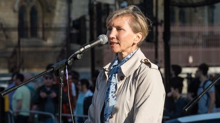 Marina Litvinenko, widow of murdered Russian political opponent Alexander Litvinenko, in London (Great Britain) on May 8, 2022. (WIKTOR SZYMANOWICZ / NURPHOTO)