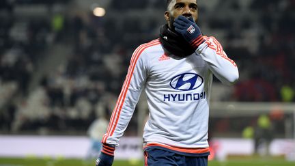 Lacazette est toujours lyonnais pour le moment (JEFF PACHOUD / AFP)