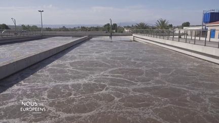 VIDEO. En Murcie, au sud de l'Espagne, 98% des eaux usées sont réutilisés pour l'agriculture, contre 5% en Europe (CAPTURE ECRAN / NOUS LES EUROPEENS / FRANCE 2)