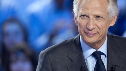 Dominique de Villepin participe à l'émission "Le grand journal" sur Canal Plus, le 13 décembre 2011. (AFP - MIGUEL MEDINA)