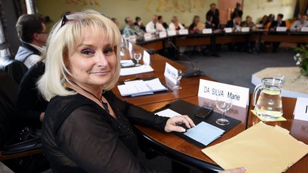 L'ex-adjointe du maire de Hayange (Moselle), Marie Da Silva, lors du conseil municipal, le 3 septembre 2014. (MAXPPP)