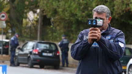 Le chauffard a été contrôllé aux jumelles par les forces de l'ordre.&nbsp; (PIERRE HECKLER / MAXPPP)