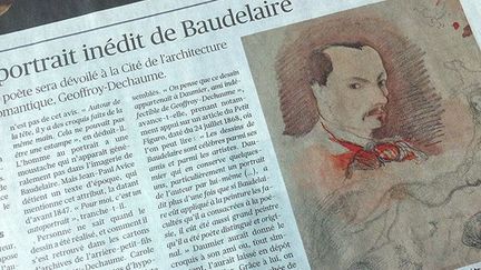 L'article du "Figaro" évoquant l'autoportrait inédit de Baudelaire (17/4/2013)
 (Laurence Houot)