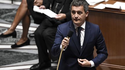 Gérald Darmanin, ministre de l'Intérieur, à l'Assemblée nationale, le 28 juillet 2020. (STEPHANE DE SAKUTIN / AFP)