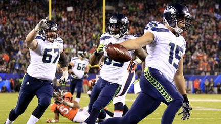 Le sacre des Seattle Seahawks lors du 48e Super Bowl (ROB CARR / GETTY IMAGES NORTH AMERICA)