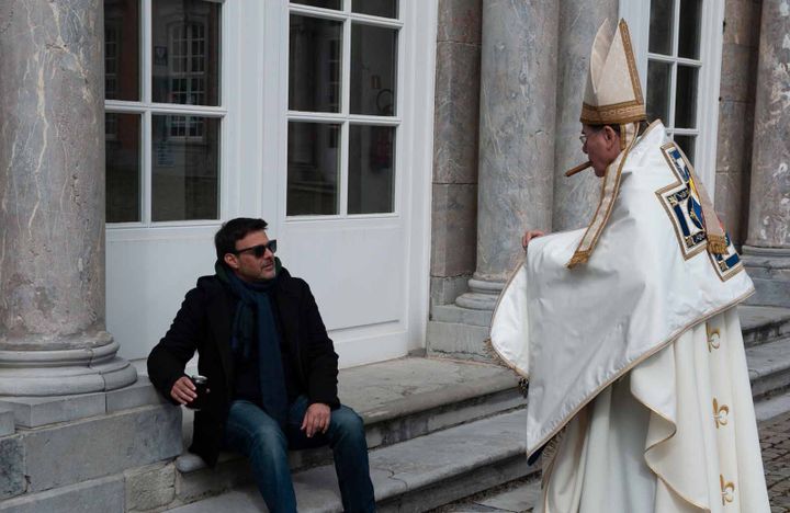 François Ozon et François Marthouret sur le tournage de "Grâce à Dieu" de François Ozon
 (Mars Films)