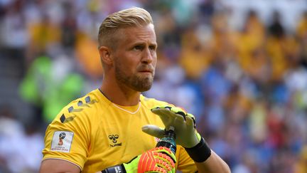 Kasper Schmeichel, gardien de l'équipe du Danemark, le 21 juin 2018. (SVEN SIMON / AFP)