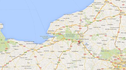 Le corps du nourrisson avait &eacute;t&eacute; retrouv&eacute; dans un appartement d'Elbeuf (Haute-Normandie), en 2006, cach&eacute; dans un sac poubelle.&nbsp; (GOOGLE MAPS / FRANCETV INFO )