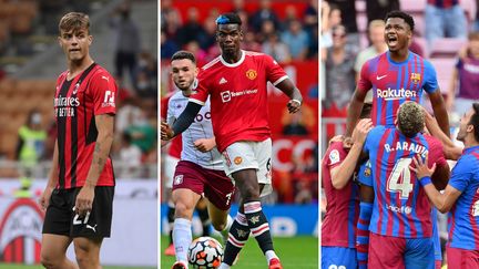 Daniel Maldini, Paul Pogba et Ansu Fati ont été des acteurs importants des championnats européens de football ce week-end.&nbsp; (AFP)