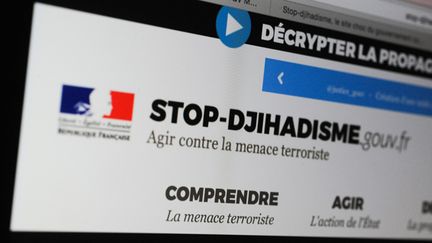 &nbsp; (Le site lancé par le gouvernement pour lutter contre le djihadisme en France. © Maxppp)