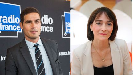 &nbsp; (Mathieu Gallet, PDG de Radio France, et Delphine Ernotte Cunci, PDG de France Télévisions © MaxPPP et Sipa)