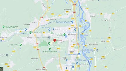 Le compagnon de la femme disparue à&nbsp;Amnéville a conduit les gendarmes jusqu'à son corps. (CAPTURE D'ECRAN GOOGLE MAPS)