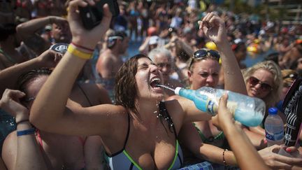 Des "spring breakers" dans un h&ocirc;tel &agrave; Cancun (Mexique), le 8 mars 2015. (REUTERS)