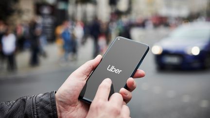 L'application Uber sur un smartphone. Photo d'illustration. (GETTYIMAGES)