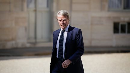 Bernard Kouchner, au palais de l'Elysée à Paris le 21 août 2009. (MAXPPP)