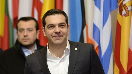 A 40 ans, il est le plus jeune Premier ministre grec depuis… 150 ans. Le leader de la coalition de la gauche radicale est au pouvoir depuis la victoire de Syriza aux législatives en janvier 2015.   (AFP / Thierry Charlier)