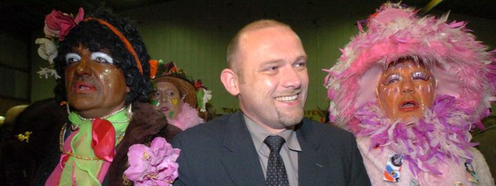 Frédéric Nihous lors d'un meeting pour l'élection présidentielle, le 24 mars 2007 à Teteghem (Nord). (MAXPPP)