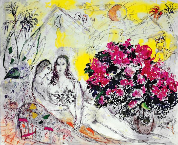 Marc Chagall, Autour de "La Flûte enchantée", 1966-67, collection particulière
 (SODRAC &amp; ADAGP 2017, Chagall ®. © Archives Marc et Ida Chagall, Paris)