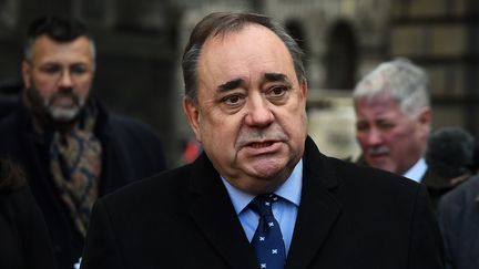 Alex Salmond,&nbsp;l'ancien&nbsp;chef du gouvernement écossais, à Edimbourg (Ecosse), le 8 janvier 2019. (ANDY BUCHANAN / AFP)