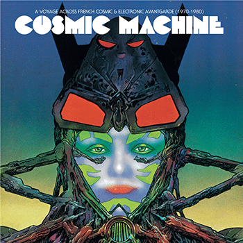 La pochette de Cosmic Machine est signée Philippe Druillet, auteur de BD culte.
 (Philippe Druillet)