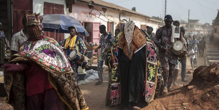 Cérémonie vaudou, Ouidah 10 janvier 2016 (Stephan Heunis/ afp)