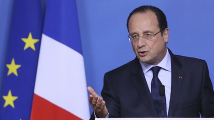 &nbsp; (A Bruxelles, François Hollande a évoqué l'affaire Bygmalion © REUTERS)