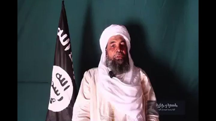 Le chef jihadiste Iyad Ag Ghaly. Image tirée d'une vidéo du&nbsp;groupe islamiste Ansar Dine, 25 janvier 2016. (HANDOUT / ANSAR DINE)