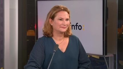 Béatrice de Noray, la directrice générale du groupe Bel, le 16 novembre 2022. (FRANCEINFO / RADIO FRANCE)