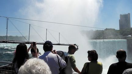 Une traversée au dessus des chutes du Niagara, à 60 mètres de hauteur
 (Brigitte Dusseau)