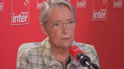 Prime Minister Élisabeth Borne, November 6, 2023 on France Inter.  (FRANCE INTER / RADIO FRANCE)