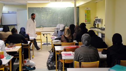 Dans le lyc&eacute;e priv&eacute; musulman Averro&egrave;s, &agrave; Lille (Nord), le 16 avril 2009. (MAXPPP)