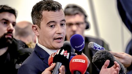 Le ministre de l'Action et des Comptes publics, Gérald Darmanin, le 2 janvier 2019 à Amiens (Somme). (PHILIPPE HUGUEN / AFP)