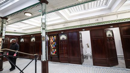 Les toilettes publiques de La Madeleine à Paris (20 février 2023) (ANNE-CHRISTINE POUJOULAT / AFP)