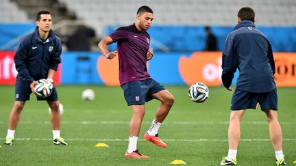 Alex Oxlade-Chamberlain à l'entraînement (BEN STANSALL / AFP)