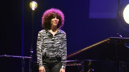 La pianiste Macha Gharibian le 12 décembre 2016 à l'Olympia, à Paris, à l'occasion d'un concert You &amp; the Night &amp; the Music organisé par la radio TSF Jazz. (SADAKA EDMOND / SIPA)